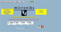 Desktop Screenshot of microniks.com