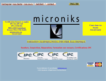 Tablet Screenshot of microniks.com